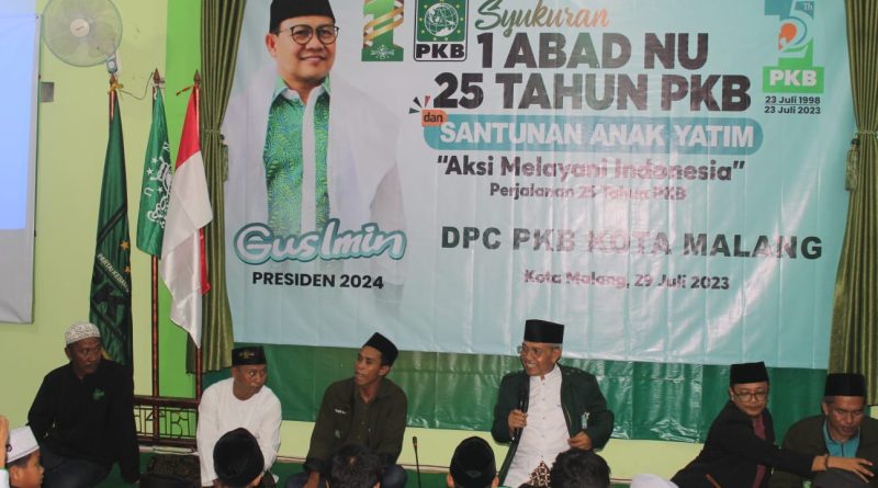 DPC PKB Kota Malang gelar Syukuran 25 Tahun PKB. (Foto:Ist/politikamalang)