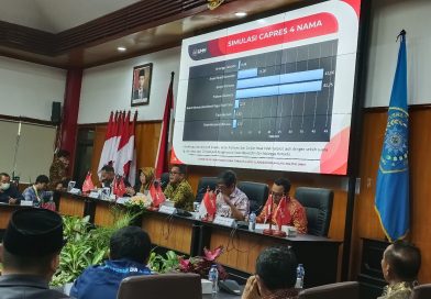Pemaparan hasil survei Opini Publik di Jawa Timur. (Foto: Agus N/politikamalang)